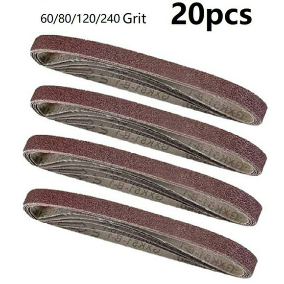 10pcs 13x457mm Sanding Belts 40 60 80 120 Grit Grinding For Powerfile Sander 